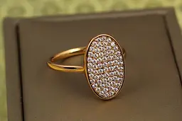 Кільце Xuping Jewelry прекрасний овал р 16 золотисте