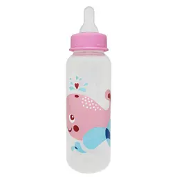 Пляшечка для годування "Кит" MGZ-0206 (Pink) 250 мл - мініатюра 2