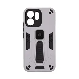 Чехол для OPPO Reno14 F 5G/Reno14 FS 5G, Proover, серый, с подставкой и магнитом, противоударный, ударопрочный, бронированный, панель-накладка, защита всего корпуса, термополиуретан (TPU) + поликарбонат (PC), ArmorStandart (ARM87175)