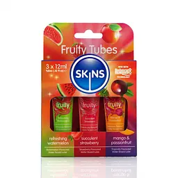 Набір лубрикантів Skins 12 ml Sampler Tubes - Fruity 3 шт. - мініатюра 4