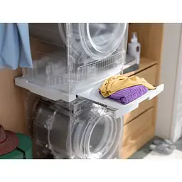 Electrolux Комплект монтажний для з'єднання пральної машини з сушильною машиною, висувна полиця, білий - мініатюра 2