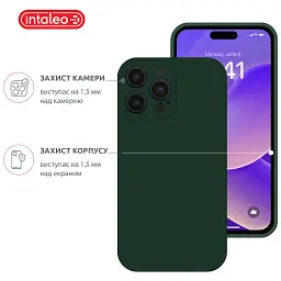 Чохол до мобільного телефона Intaleo SoftShell Apple iPhone 14 Pro Max Dark Green (1283126557859) - мініатюра 3