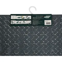 Килимок для душу квадратиний Eco Fabric Лоза 50х50 см сірий (5050-001) - мініатюра 6