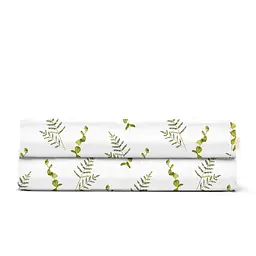Простирадло Cosas полуторне 155х240 green foliage, зелений (FoliageGreen_155s) - мініатюра 4