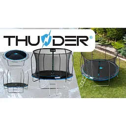 Батут із внутрішньою сіткою THUNDER Inside Elite 12FT 374 см Black/Blue - мініатюра 7