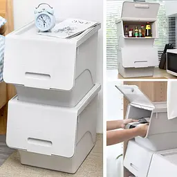 Контейнер для зберігання Wall Sticker 45.5х38х31 см Білий SW-00002420 - мініатюра 4