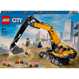 Конструктор LEGO City Жовтий будівельний екскаватор 633 деталі (60420)