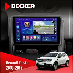Штатна магнітола Renault Duster 2010-2015 Decker D9-009 4x64, DSP, 4G, 2k Decker (НФ-00008385)