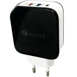 Мережевий зарядний пристрій Gelius Pro Voltag QC GP-HC07 Black/White - мініатюра 2