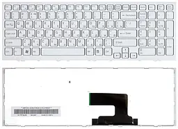 Клавіатура для ноутбука Sony Vaio (VPC-EH, VPCEH) White, (White Frame) - мініатюра 3