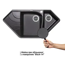 Кухонна мийка Lidz 1000x500/225 BLM-14 (LIDZBLM141000500225) - мініатюра 3
