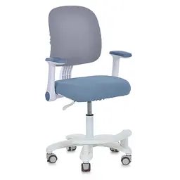 Дитяче крісло Bambi M 6250-4 з підлокітником і підніжкою блакитне (RLT57096)