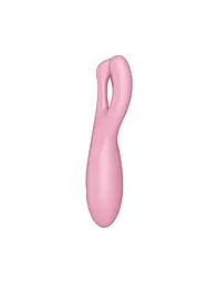 Кліторальний смарт-вібратор Satisfyer Threesome 4 Pink з трьома пальчиками - мініатюра 3