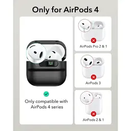 Чохол з ремінцем ESR Pulse FlickLock Case HaloLock для AirPods 4 2024 Dark Blue (1C0130402) - мініатюра 2