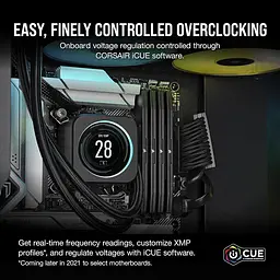 Модуль пам'яті Corsair DDR5 96GB (2x48) Vengeance 6800Mhz XMP Black (CMK96GX5M2B6800C40) - мініатюра 3
