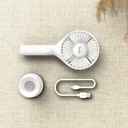 Вентилятор портативний Hoco Mickey hand fan F13 5H Ultra-Quiet компактний - мініатюра 4