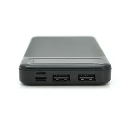 Зовнішній акумулятор Power bank 10000 mAh Lenyes PX162 компактний універсальний на 2 входи Чорний - мініатюра 4