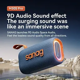Портативна Bluetooth-колонка Sanag M30S PRO з RGB-підсвіткою синій - мініатюра 3