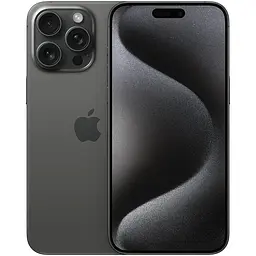 Apple iPhone 15 Pro Max eSIM 1 TB Black Titanium (Grade B) Seller Refurbished