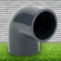 Коліно ⌀ 63 мм ПВХ Era 90° клейове - мініатюра 2