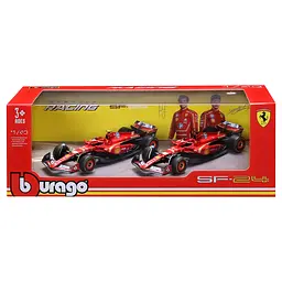 Набір автомоделей Bburago Ferrari Racing SF-24, 1:43 (18-36839) - мініатюра 2