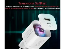 Мережевий зарядний пристрій Promate PowerPort 33 W White - мініатюра 2