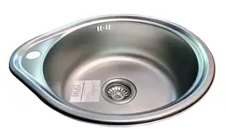 Кухонна мийка Romzha (Eko) Lala Satin RO48660, Сірий - мініатюра 4