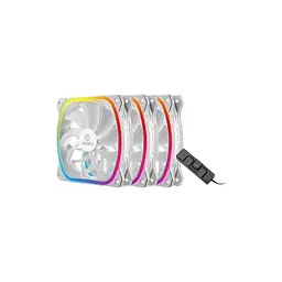 Кулер до корпусу Enermax SQUA RGB WHITE 3x 120 mm (3 PACK) (UCSQARGB12P-W-BP3) - мініатюра 2