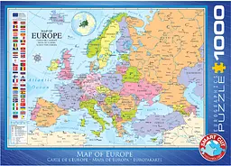 Пазл EuroGraphics Мапа Европи 1000 елементів (6000-0789) - мініатюра 3