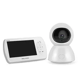 Відеоняня INQMEGA BM288 baby monitor безпровідна з великим 5" дюймовим монітором, датчик температури, підсвітка, запис відео (100933)