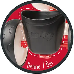 Біговел дитячий Smoby Toys чотирьох колісний металевий червоний (721400) - мініатюра 4