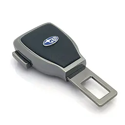 Заглушка перехідник ременя безпеки з логотипом Subaru Темний хром 1 шт