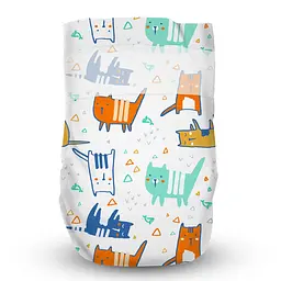 Підгузки Offspring Meow The Cat розмір S (3-6 кг) 48 шт. (DP-OI-FAT-S48P-MTC) - мініатюра 2