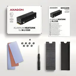 Радіатор з пасивним охолодженням для накопичувачів AXAGON CLR-M2XT heatsink for M.2 SSD - мініатюра 5
