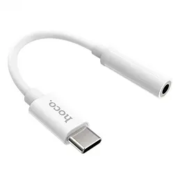Перехідник Hoco LS30 Digital Type-C на 3.5 Audio converter White - мініатюра 2