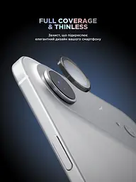 Захисне скло для камери Apple iPhone 17 Air, Supreme BI, чорний колір, з рамкою, глянцеве скло для захисту лінз, протиударне, прозоре, з клейовим шаром по контуру, не впливає на якість фото, ArmorStandart (ARM86448) - мініатюра 2