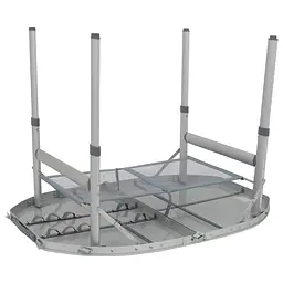Складний стіл Bo-Camp Premium Oval 100x70 cm Grey (1404424) - мініатюра 8