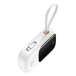 Зовнішній акумулятор Baseus Qpow Pro+ 20000mAh 22.5W із вбудованим кабелем USB-C білий - мініатюра 2