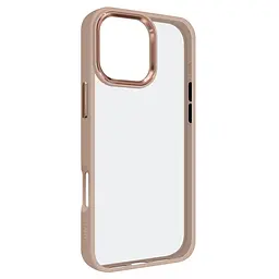 Чехол для Apple iPhone 16 Pro Max, UNIT2, бежевый, ударопрочный, прозрачный противоударный чехол-накладка из TPU и поликарбоната (PC), с защитными бортиками, защита всего корпуса от ударов и царапин, ArmorStandart (ARM81333)