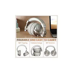 Навушники OneOdio Studio Pro C Bluetooth+3,5мм Silver (Pro C Silver) - мініатюра 6