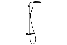Душова система з термостатом Hansgrohe Pulsify S Puro Showerpipe 260 1jet EcoSmart matt black 24223670