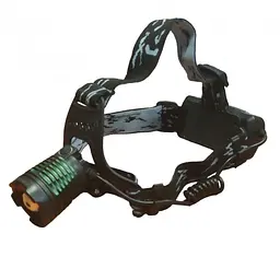 Ліхтар налобний BL 2188 T6 зум 3 режими зарядка USB Type-C комплект 2×18650