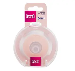 Соска для пляшечки Lovi Mammafeel Cross-Cut, динамічна, 6+ (18/735) - мініатюра 4