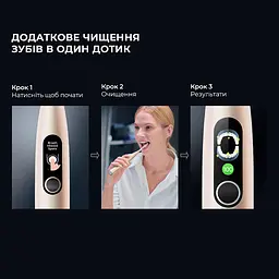 Електрична зубна щітка Oclean X Pro Digital Duo Set Dark Blue + Golden - мініатюра 6