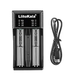Зарядний пристрій Liitokala Lii-C2, Ni-Mh/Li-ion/Li-Fe, Micro USB, LED