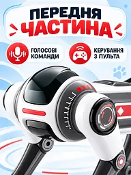 Робот-собака Smart Dog 1508D інтерактивна іграшка з пультом AI голосовим керуванням та програмованими командами (52836221) - мініатюра 4