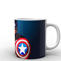 Кухоль GeekLand Captain America фан арт CA.02.045 330 мл білий - мініатюра 3