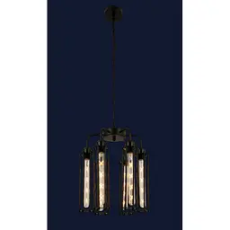 Люстри в стилі Loft Levistella 761XG06-6 BK - мініатюра 2