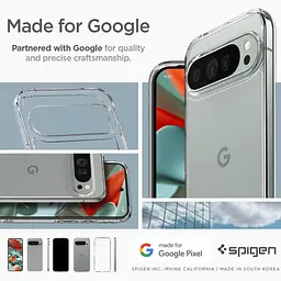 Протиударний чохол Spigen Ultra Hybrid для Pixel 9 Pro XL (6.8") Crystal Clear ACS07721 - мініатюра 9