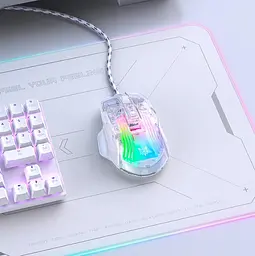Комп'ютерна миша Onikuma CW923 Білий - мініатюра 3